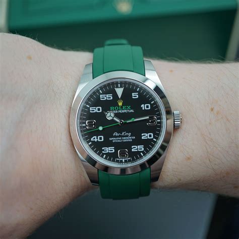 rolex air king rubber